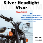 Silver Headlight Visor