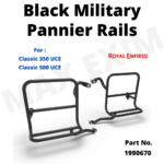 Black Military Pannier Rails-Disc