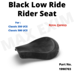 Black Low Ride Rider Seat