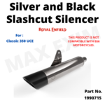 Silver and Black Slashcut Silencer