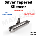 Silver Tapered Silencer