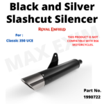 Black and Silver Slashcut Silencer