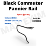 Black Commuter Pannier Rail