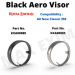 Black / Silver Aero Visor