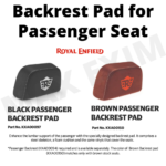 Passenger Backrest Pad